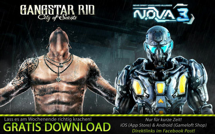 Gratis Gameloft Games die Zweite!